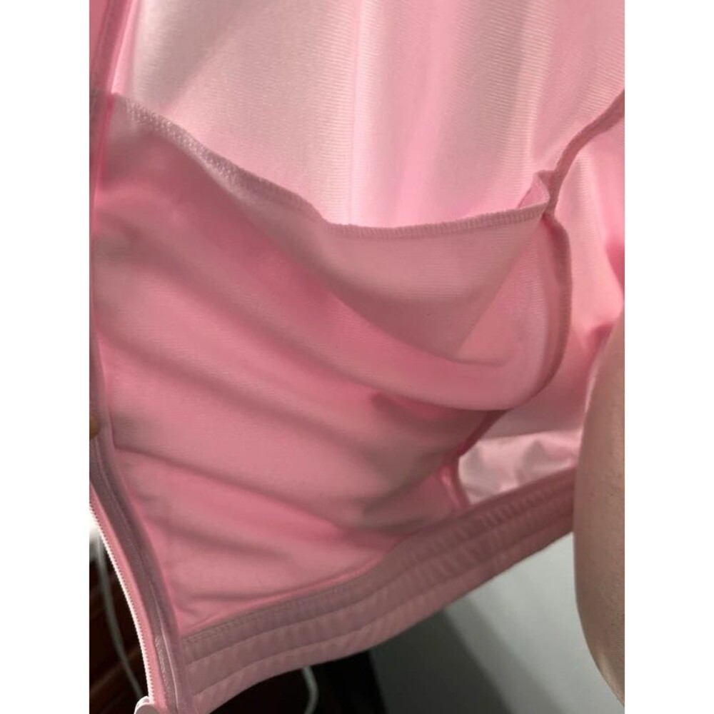 Adidas Dayready Track Jacket in Clear Pink Large NWT - Picture 6 of 7